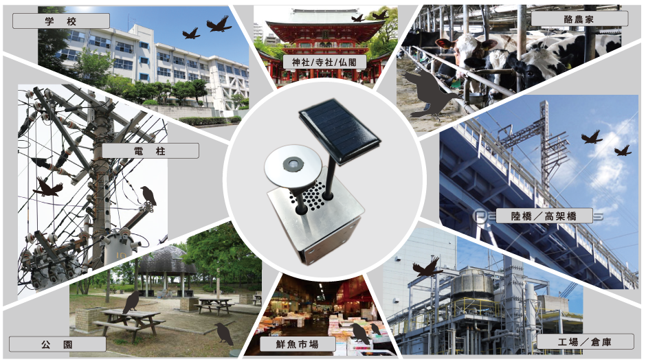 カラスの営巣により各種の被害が出ており、対策を求められている場所